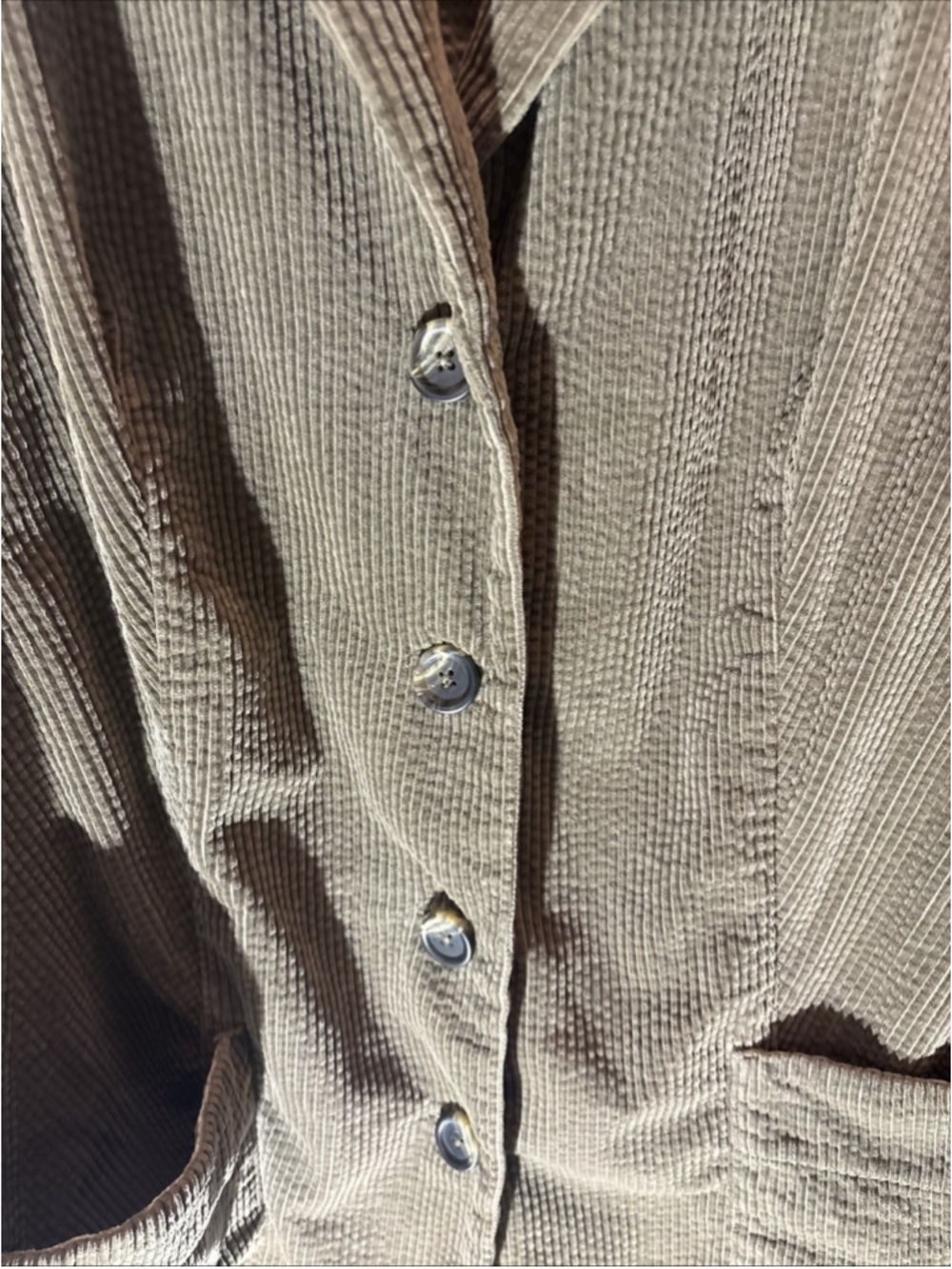 J. Jill Olive Green 100% Cotton Women's Jacket 2X 1138 - Picture 3 of 16